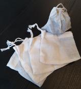 Lot 5 sachets en coton Bio